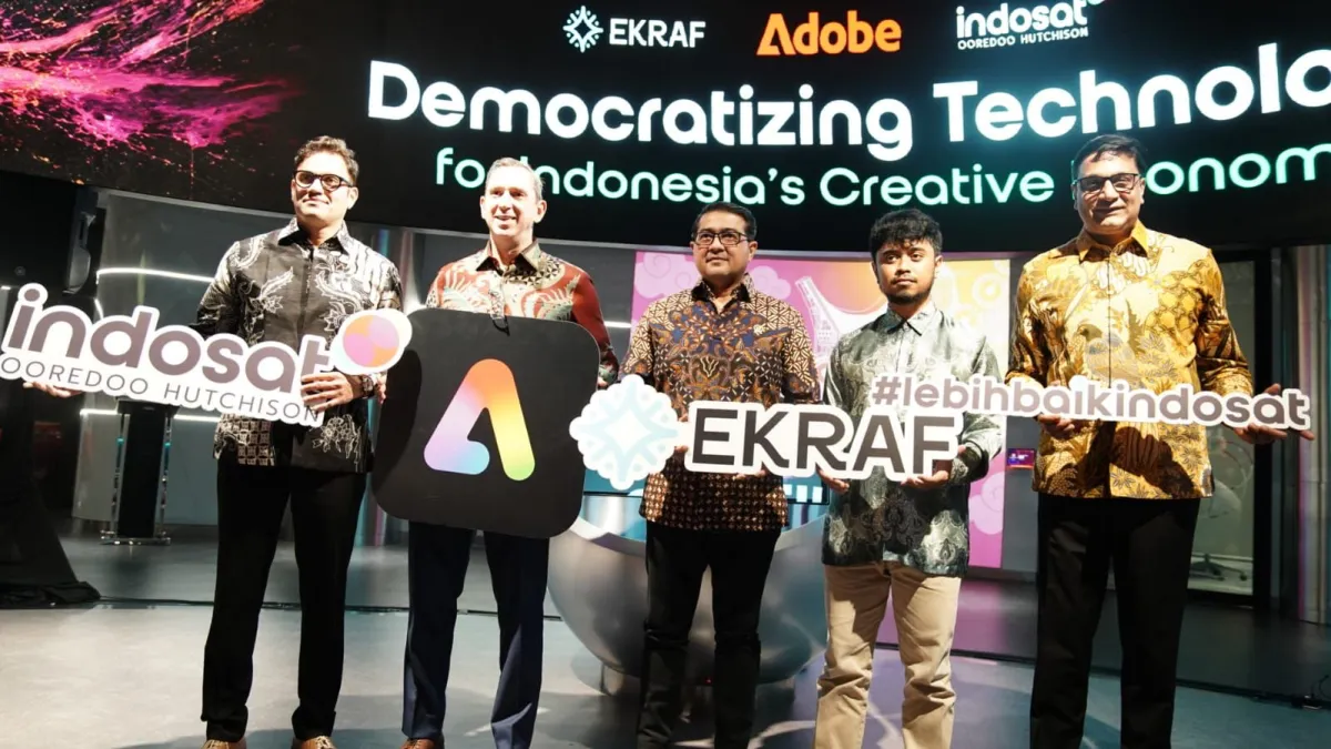 Kemenekraf, Indosat, dan Adobe Berkolaborasi Buka Peluang Baru bagi Kreator Indonesia